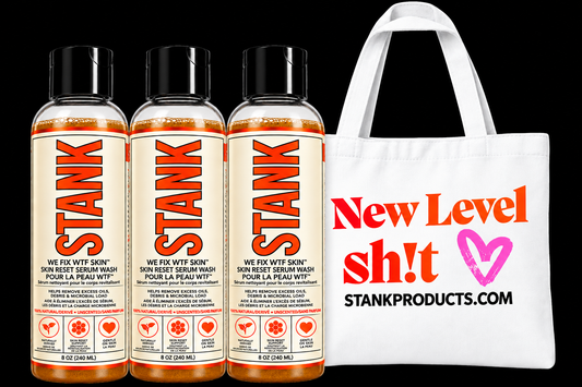 STANK SKIN RESET SERUM WASH 8 OZ 3 bottle bundle + Tote + free shipping