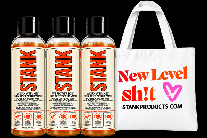 STANK SKIN RESET SERUM WASH 8 OZ 3 bottle bundle + Tote + free shipping